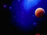 Space and Illustration of Planets Photographic Print by Ron Russell