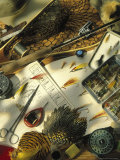 Still Life of Fly Fishing Accessories Photographic Print by Vito Aluia