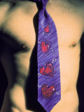 Nude Man with Tie On Photographic Print by John Glembin