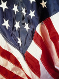 Draped American Flag Photographic Print by Eric Kamp