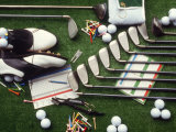 Collection of Golf Equipment; Shoes, Clubs, Etc Photographic Print by Karen M. Romanko