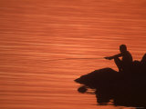 Fishing, Guanabara Bay, Brazil Photographic Print by Silvestre Machado