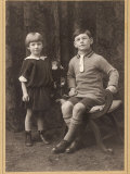 Brother and Sister 1924 Photographic Print