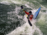 Kayaker on Rapids Photographic Print by Kyle Krause