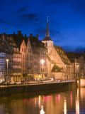 St. Nicholas Church and Ill River, Alsace Haut Rhin Photographic Print by Walter Bibikow