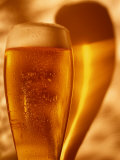 Glass of Beer and Shadow Photographic Print by Ernie Friedlander