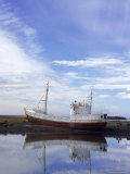 Fishing Boat Run Aground, Lagoon, Hofn, SE Iceland Photographic Print by John Coletti