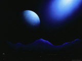 Illustration of Landscape with Rising Moon Photographie par Ron Russell