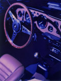 Car Dashboard, Steering Wheel, and Front Seat Photographic Print by Ernie Friedlander