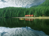 Kayaker Paddling, Nimmo Bay Lodge, Canada Photographic Print by Yvette Cardozo