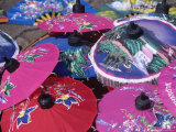 Handpainted Umbrellas, Chiang Mai, Thailand Photographic Print by Elizabeth DeLaney