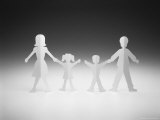 Paper Cut-Outs of a Family Photographic Print by Daniel Fort