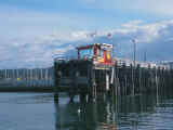 Red Fishing Wharf, CA Photographic Print by Claire Rydell