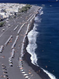 Kamari Beach, Santorini, Greece Photographic Print by Walter Bibikow