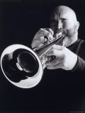 Man Blowing Trumpet Photographic Print by Howard Sokol