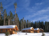 Rainbow Cabins at Yellowstone Club, Montana Photographic Print by Yvette Cardozo