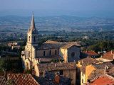 Aerial of Church, Provence, France Photographic Print by Ken Glaser