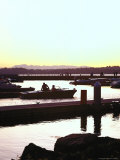 Sunset on Marina, Kirkland, WA Photographie par George White Jr.