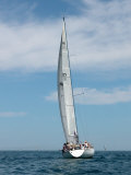 Sailboat Race, Pt Huron to Mackinac Island, MI Photographic Print by Dennis Macdonald