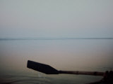 Oar of Boat at Sunrise, Ganges, Ghats, Varanassi Photographic Print by Elisa Cicinelli