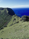 Volcano Rano Kau on Easter Island Photographie par Angelo Cavalli