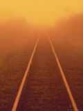 Rio de Janeiro, Brazil, Sunrise on Train Tracks Photographie par Silvestre Machado