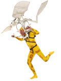 Man in a Flying Machine with Yellow Suit Photographic Print by Jim McGuire
