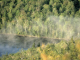 Adirondack Mts, Ny, Mist Rising off Heart Lack Fotografisk tryk af Frank Staub Adirondack Mts, Ny, Mist Rising off Heart Lack Fotografisk tryk af Frank Staub
