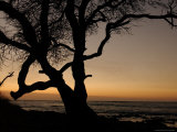 Big Island of Hawaii - Sunset from Beach Photographic Print by Keith Levit
