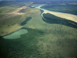 Savannah and Orinoco River, Venezuela Fotografisk trykk av Aldo Brando Savannah and Orinoco River, Venezuela Fotografisk trykk av Aldo Brando
