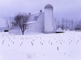 Winter Morning on Presque Isle Lighthouse on Lake Huron, MI Photographic Print by Willard Clay
