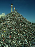 Metal Separated from Trash at Trash Burning Power Plant, Columbus Photographic Print by David M. Dennis