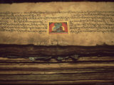 Detail of Buddhist Documents in Monastery at Jarkhot, Nepal Himalaya Photographic Print by William Gray
