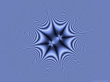 Abstract Blue Fractal Design Fotografie-Druck von Albert Klein