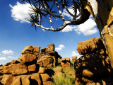 Balancing Basalt Rocks Known as Giants Playground, Namibia Photographic Print by Ariadne Van Zandbergen