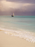 Dhow at Sea as Seen from the Shore, Zanzibar Photographie par Ariadne Van Zandbergen