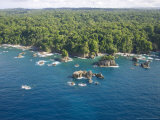 Aerial View of Costa Ricas Osa Peninsula Coastline Photographie par Roy Toft
