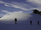 Mountaineering on Mt. Aspiring, New Zealand Print by David D'angelo