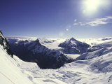 Snowy Mountain Top, New Zealand Affiches par Michael Brown
