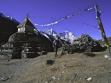 Player Flags, Nepal Affiches par Michael Brown