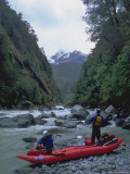 Kayakers on River, Chile Posters par Michael Brown