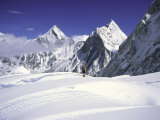 As High as the Clouds Before Mount Lingtren and Khumbutse, Nepal Poster par Michael Brown