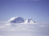 Caucaus Mountains Through Clouds, Russia Prints by Michael Brown