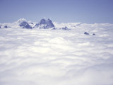 Caucaus Mountains Through Clouds, Russia Photo by Michael Brown