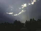 Rainbow Behind House, Boulder Poster by Michael Brown