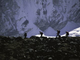 Trekking in Nuptse, Nepal Posters by Michael Brown