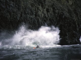Sea Kayaking by Cliff, USA Prints by Michael Brown