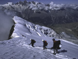 Climbing in Wallis, Switzerland Posters by Michael Brown