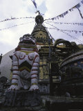 Lion Sculpture, Nepal Posters by Michael Brown