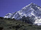 Mount Nuptse from Afar, Nepal Posters by Michael Brown